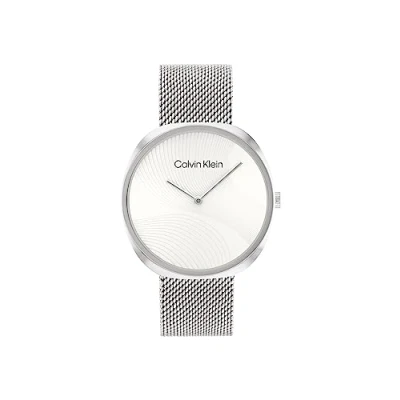 Image de Calvin Klein 2H SS 36MMDIAL MESH Montre, Femme, Taille: One Size, Silver coloured
