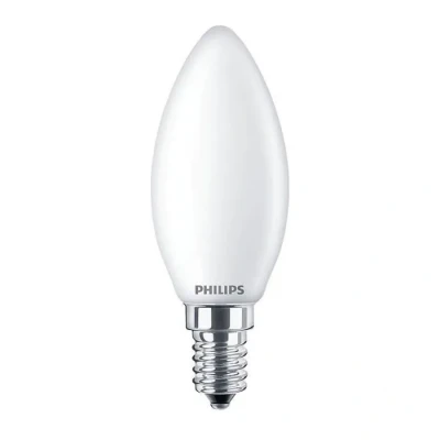 Image de Ampoule LED flamme Philips Corepro E14 Dépolie 6.5W 806lm Blanc Très Chaud