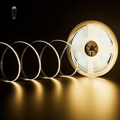 Image de PAUTIX Ruban LED COB Blanc Chaud 3000K DC24V, 10M 4800LEDs CRI 90+, 8mm de Largeur, Lumières Uniformes, Bande Lumineuse pour Chambre, Projets Décoration Maison (Alimentation Non Incluse)