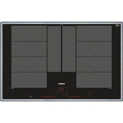Image de Siemens EX845LYC1E plaque Noir, Acier inoxydable Intégré (placement) Céramique 4 zone(s)