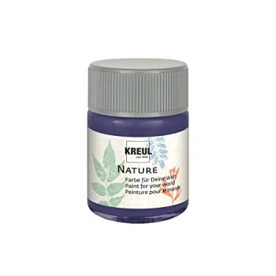 Image de Kreul 49426 Nature Lavender en pot de 50 ml, peinture à l&#039;eau, fabriquée partir matières premières durables et naturelles, crémeuse, séchage rapide