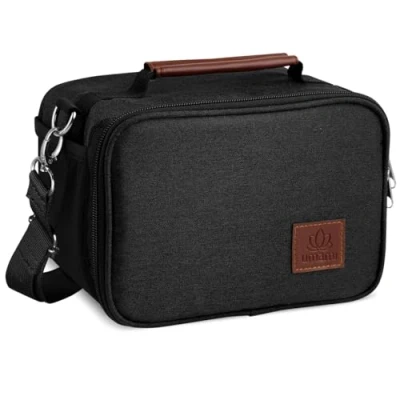 Image de Umami Sac à Lunch isolé Petit Box Glaciere Souple Isotherme, Garde les Aliments frais, Bandoulière Réglable, Poignée Ergonomiqu, Matériaux de Qualité, Poche Latérale pour Bouteille d&#039;Eau
