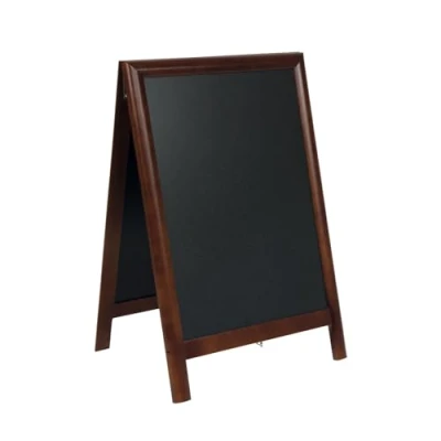 Image de Securit Tableau noir de trottoir finition laquée 55 x 85 cm Marron foncé