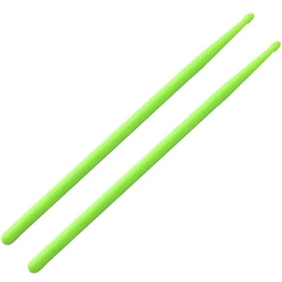 Image de Alnicov 1 paire de baguettes lumineuses fluorescentes 5 A pour performance sur scène, batteurs professionnels débutants (vert)