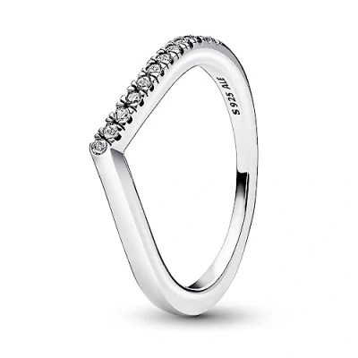 Image de Pandora Timeless Bague Semi scintillante Vœu en argent sterling avec zircones cubiques transparentes, taille 48