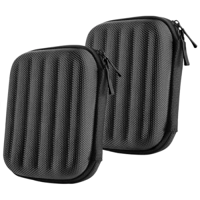 Image de Geekria UltraShell Case for Bose SoundSport, SoundSport Pulse, QuietComfort 20, Replacement Protective Hard Shell Travel Carrying Bag with Room Accessories (Black)