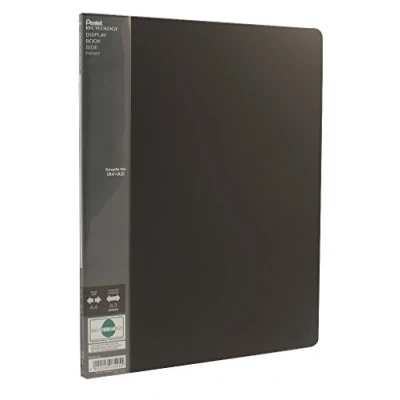 Image de PENTEL reliure portfolio Side, format A4/A3, PP,20 pochettesnoir, chemise de présentation adéquate