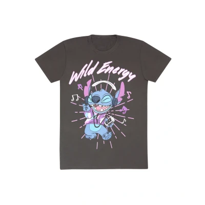 Image de Henry Tiger Disney LILO AND Stitch WILD Energy Tshirt imprimé, Homme, Taille: Large, Charcoal grey