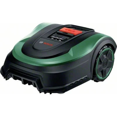 Image de Bosch Home and Garden Tondeuse robot Indego S 500 (avec batterie 18 V, station de charge incluse, largeur coupe 19 cm, capacité tonte maximale m², dans un emballage en carton)