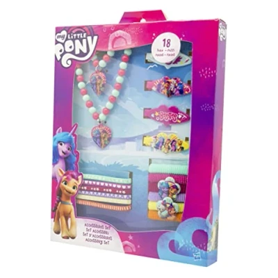 Image de Joy Toy Little Pony 42693 The Movie Ensemble d&#039;accessoires 18 pièces dans un coffret cadeau Multicolore 18,5 x 2,5 23,5 cm