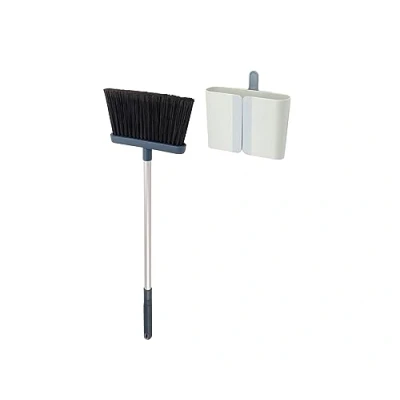 Image de Joseph CleanStore Balai avec Poignée Réglable jusqu&#039;à 110 cm, Rangement Compact Pare poussière, Brosse pour Nettoyage des sols Poils Souples, Bleu