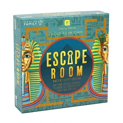 Image de Talking Tables Egyptian Theme Escape Room Game Kids Solve Unique Puzzles and Codes to The Pharaoh&#039;s Curse Interactive Family Games Night, Age 9+, 2+ Players