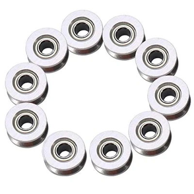 Image de 10pcs V624ZZ V Groove roulement à Billes en Acier, Mini Roulements Billes, a bille, pour Système de Mouvement Linéaire Rail, 4 x 13 6mm