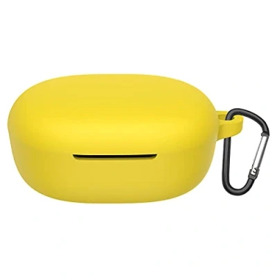 Image de GIOPUEY Étuis Compatible avec Xiaomi Redmi Buds 4 Lite, Coque Silicone, Poids léger, Antichoc, Portable Jaune