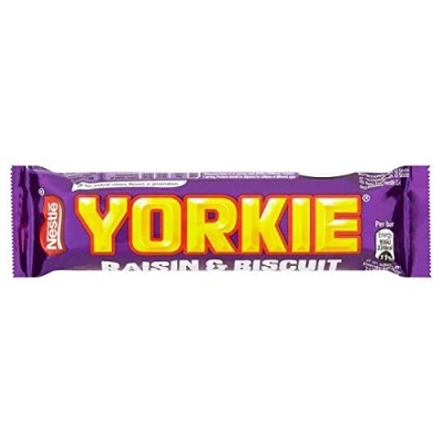 Image de Nestlé Barre de chocolat au lait Yorkie raisins secs et biscuit lot 12 barres 53 g