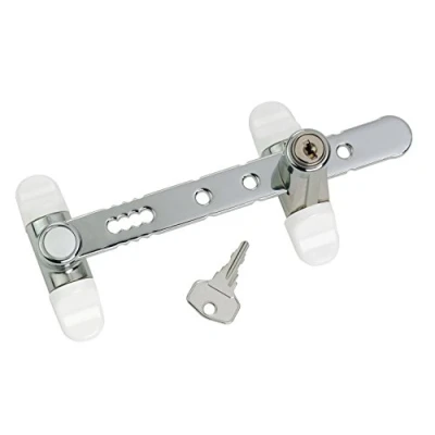 Image de Socona L1C Entrebâilleur à clefs pour fenêtres Chrome