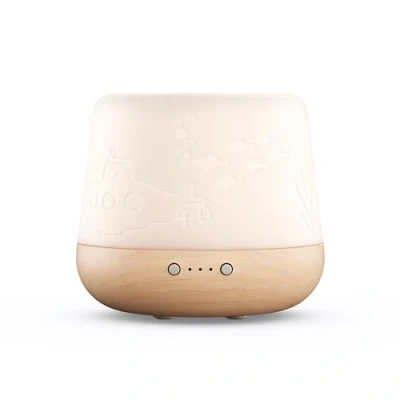 Image de Pranarôm Diffuseur CERABB Huiles Essentielles pour bébé Diffusion Atmosphérique Lumière d&#039;ambiance Favorise Le Sommeil de