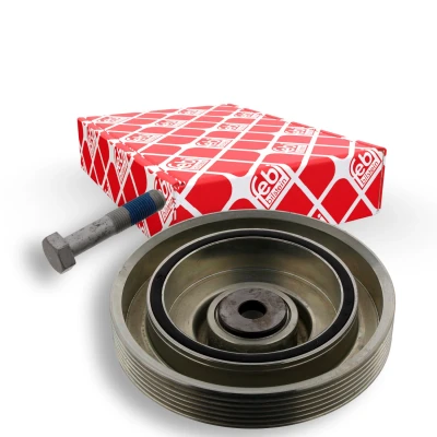 Image de febi BILSTEIN 33809 Poulie Damper 6PK 153 5 avec vis Plus PEUGEOT: 206 3/5 portes, Partner I Van, Combispace, CITROËN: Xsara portes