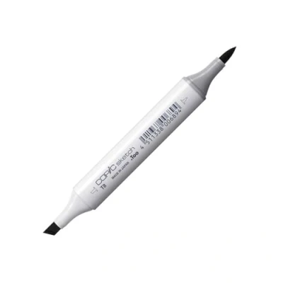 Image de COPIC Sketch T 8, Toner Gray No. Twin Marker avec une pointe moyenne et pinceau