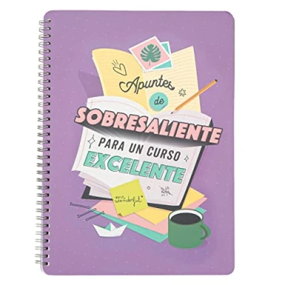 Image de Mr. Wonderful Carnet Points exceptionnels pour un excellent cours, Multicolore