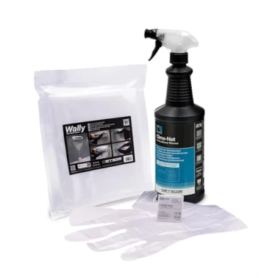 Image de Errecom Kit Nettoyage Climatisation avec 1 Clima Net Détergent Climatisation, Filtres, Batteries à Ailettes et Unités Externes 1L Wally Housse de Protection pour Split Évaporateurs