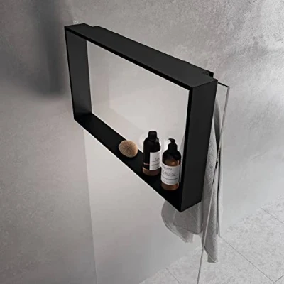 Image de Novellini Frame Hangend Planchet 60x8,5x40 cm Noir mat