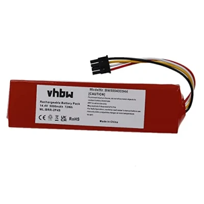 Image de vhbw Batterie Compatible avec Xiaomi Roborock S8 Pro Ultra S8PU52 00 S81USP, S802 S80ULT Robot électroménager (5000mAh, 14,4V, Li ION)