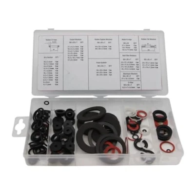 Image de Toolland Assortiment de joints d&#039;étanchéité, 125 pièces, différentes tailles, multicolore
