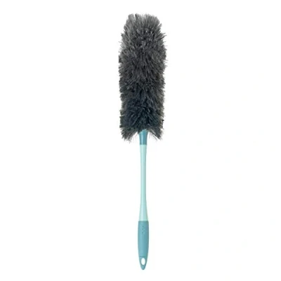 Image de Vigar Plumeau Nettoyer Les Meubles Hauts et tablettes 14 x 98 cm Modèle Static Brosse à poussière Polyvalente Poignée télescopique Noir Bleu