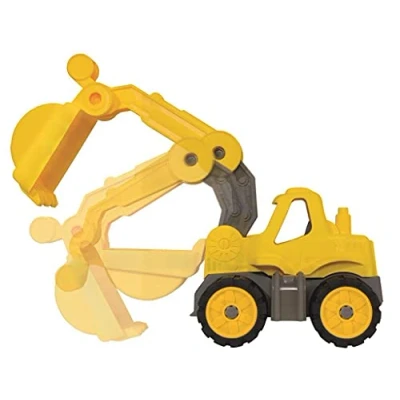 Image de Big Power Worker Mini Pelleteuse Roues Soft pour Enfant dès 2 Ans 800055802