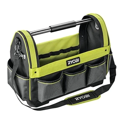 Image de RYOBI Panier porte outils 38L (47 x 20 36 cm) Capacité : Base renforcée et étanche à l’eau Poignées sangles rembourrées pour plus de confort RSSLOT2