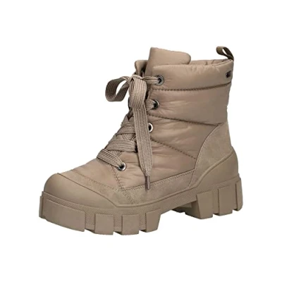 Image de Caprice Bottines à lacets Olive comb, Femme, Taille: 37, comb Imitation cuir/textile