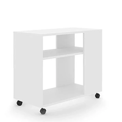 Image de Vicco Table Basse Rolli, Blanc, 70 x 60 cm