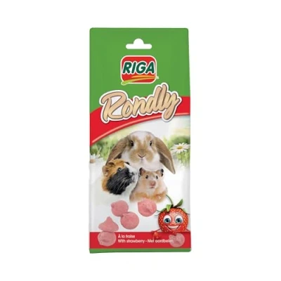 Image de Riga Rondly à la Fraise Friandises pour Rongeur 125 g