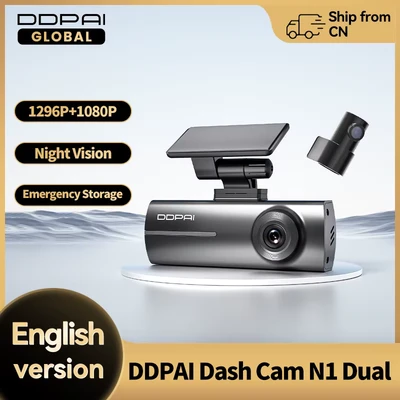 Image de Enregistreur vidéo DDPAI Mini Pro 1296p@30fps Caméra de Bord Double N1 Résolution 2304x1296p