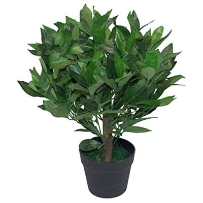 Image de Leaf Design UK Arbre topiaire Artificiel en Forme de Laurier Vert 50 cm