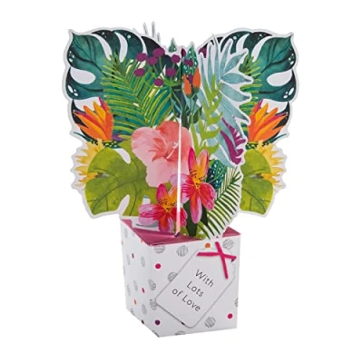 Image de Hallmark Carte pop up 3D pour la fête des mères Motif fleurs tropicales