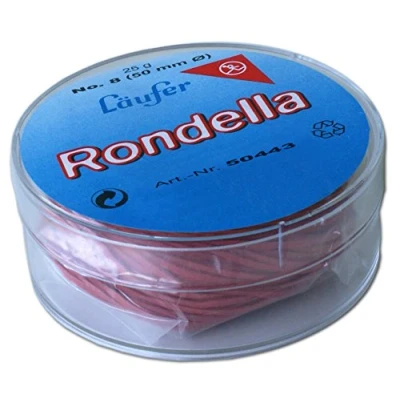 Image de Läufer 50443 élastiques Rondella No. 8, diamètre 50 mm, boîte ronde de 25g, rouge, particulièrement durable