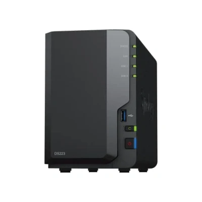 Image de Synology DS223 Station de Disque NAS 2 Baies (Realtek RTD1619B Quad Core Go RAM, 1 x RJ 45 GbE Port LAN), 8 to avec disques durs Seagate IronWolf 4