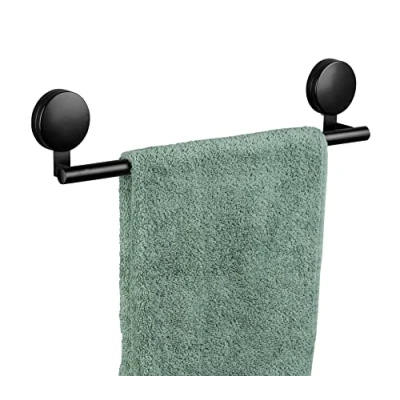 Image de WENKO Static Loc® Plus Porte Serviettes Pavia Noir 40 cm