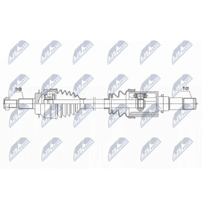 Image de Essieu moteur NTY NPW MZ 078