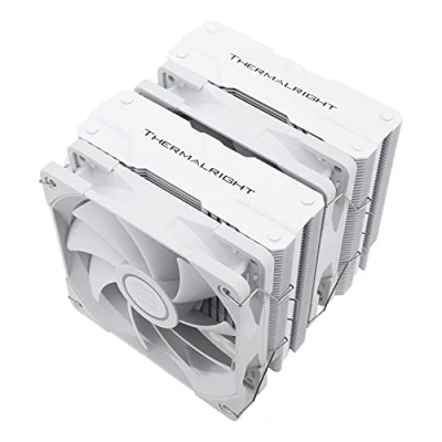 Image de Thermalright Peerless Assassin 120 Refroidisseur d&#039;air CPU blanc, 6 caloducs, double ventilateur mm TL C12W PWM, technologie AGHP, pour AMD AM4/AM5 Intel LGA 1700/1150/1151/1200/2066/2011