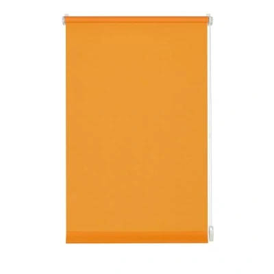 Image de GARDINIA Store Enrouleur à Coller ou Clipser, pour Lumière du Jour, Opaque, Kit de Montage Inclus, Uni EASYFIX, Orange, 120 x 150 cm (LxH)