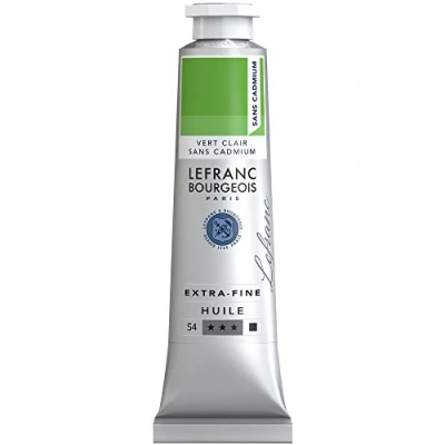 Image de Lefranc BOURGEOIS Huile 40 ml Vert Clair Cadmium Free Série 4