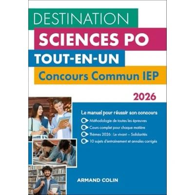 Image de Destination Sciences Po Concours commun IEP 2026 Tout en un (Broché)