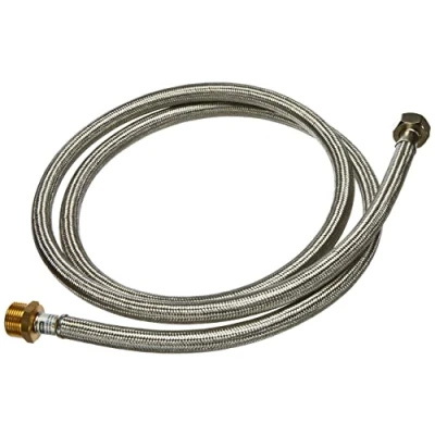 Image de Xavax Rallonge flexible d&#039;arrivée d&#039;eau renforcée (pour tuyau d’entrée lave linge et vaisselle, d’arrivée de réservoir anti flambement, 2 m, 1 pièce) Argent