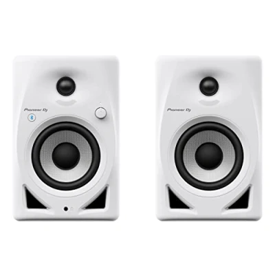Image de Pioneer DJ DM 40D BT W Enceintes de monitoring bureau 4 pouces avec fonctionnalité Bluetooth® (Blanc)