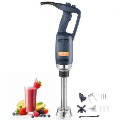 Image de VEVOR Mixeur Plongeant Commercial 350 W, Mélangeur à Main Immersion Tige de 254 mm, Portable Vitesse Variable en Continu, avec Lame Acier Inoxydable, pour Soupe Sauce Purée Aliments Crème