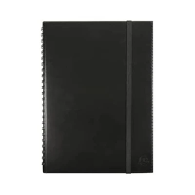 Image de Exacompta 218781E Le carnet de projet professionnel Exa Pbook spiralé Volga Planning annuel non millésimé 15 x 21 cm Coloris noir