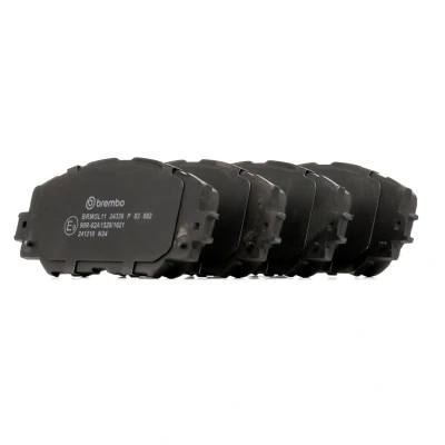Image de BREMBO P 83 082 Jeu de plaquettes frein contact signal d&#039;usure exclu sans accessoires TOYOTA: RAV4 III SUV, Yaris 3/5 portes, Verso S